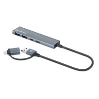 Slika proizvoda Manhattan 4-Port USB 3.0 Type-C / Type-A Combo Hub 2x2