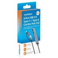 Slika Manhattan 4-Port USB 3.0 Type-C / Type-A Combo Hub 2x2