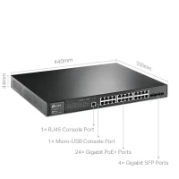 Slika TP-Link TL-SG3428MP PoE+ L3-lite/24-port/ 4xSFP