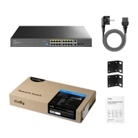 Slika Cudy GS1018PS2/16 PoE+/2x Uplink/2x SFP/200W