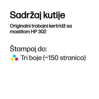 Slika HP F6U65AE, No. 302, Ink Cartridge