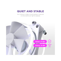 Slika NZXT F140RGB Core 140mm ventilator beli (RF-D14SF-W1)