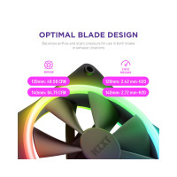 Slika NZXT F140RGB Core 140mm ventilator crni (RF-D14SF-B1)