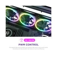 Slika NZXT F140RGB Core 140mm ventilator crni (RF-D14SF-B1)