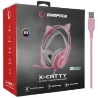 Slika Rampage RM-K91 X-CATTY 7.1 RGB roze 36032