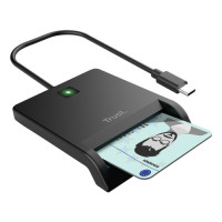Slika Trust PRIMO USB-C DNI smart card reader/crna