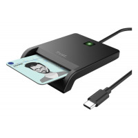 Slika Trust PRIMO USB-C DNI smart card reader/crna