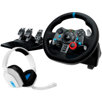 Slika proizvoda Logitech G29 Driving Force Gaming Steering Wheel + Logitech A10 Headset