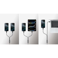 Slika Manhattan Dual USB-C Charging Cable 100 W, 2 m 355810