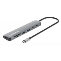 Slika proizvoda Manhattan USB-C PD 7-in-1 HDMI 4K Docking Station/Multiport Hub