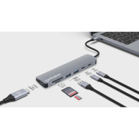 Slika Manhattan USB-C PD 7-in-1 HDMI 4K Docking Station/Multiport Hub