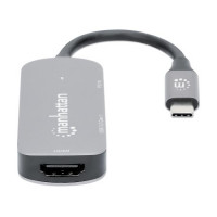 Slika Manhattan USB-C to HDMI (4K@30Hz) 3-in-1 Docking with Power 130707
