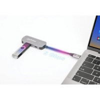 Slika Manhattan USB-C to HDMI (4K@30Hz) 3-in-1 Docking with Power 130707