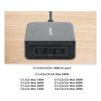 Slika Manhattan 4-Port GaN USB Power Delivery Charging Station - 240 W / PD 3.1 102667