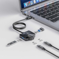 Slika Manhattan 4-Port USB 3.0 Type-C / Type-A Combo Hub 2x2 181150