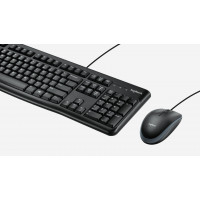 Slika proizvoda Logitech MK120 Desktop USB US tastatura + USB mis beli