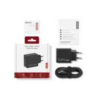 Slika Lenovo Dual USB-C 65W GaN punjac crni