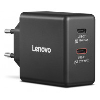 Slika Lenovo Dual USB-C 65W GaN punjac crni