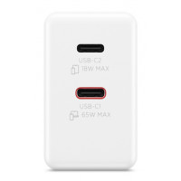Slika Lenovo Dual USB-C 65W GaN punjac beli