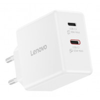 Slika Lenovo Dual USB-C 65W GaN punjac beli
