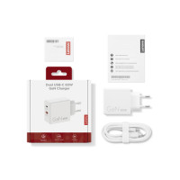 Slika Lenovo Dual USB-C 65W GaN punjac beli