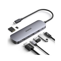Slika proizvoda ANKER Nano USB-C Hub 7u1, sivi