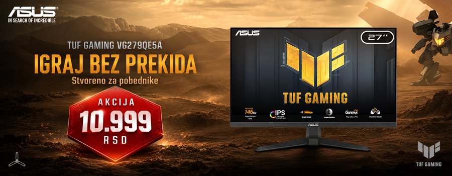 Akcija za monitor ASUS 27" 